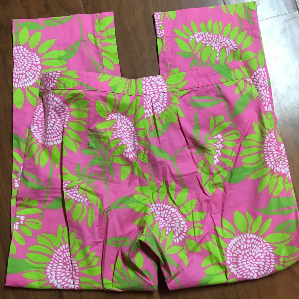 EUC Lilly Pulitzer Vintage Floral Crop Pant HTF - Picture 3 of 9